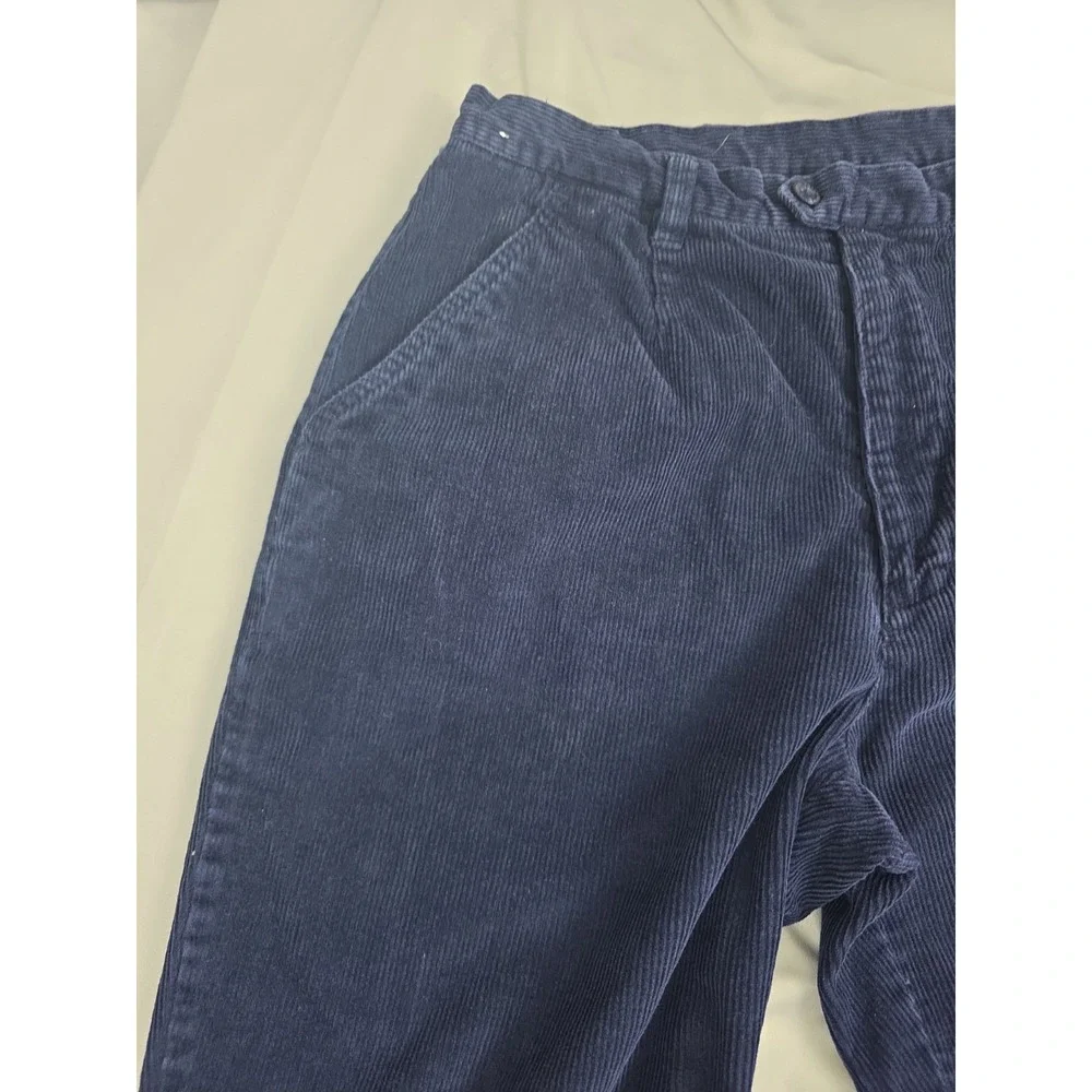 Vintage Y2K Corduroy Pants By Northern Reflections Womens 12 Blue Cotton Stretch
